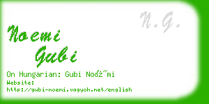 noemi gubi business card